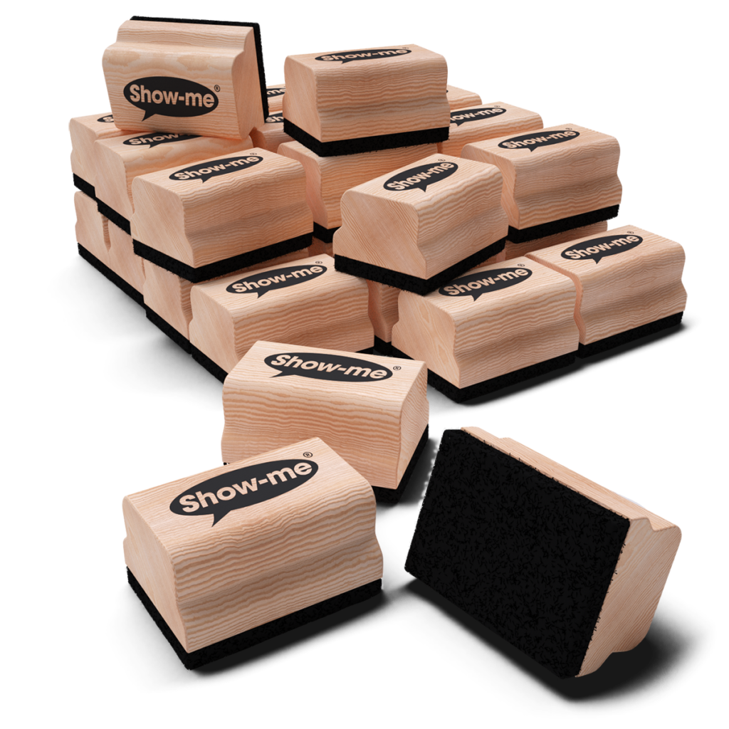 Show-me Wooden Handled Erasers 